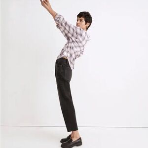 Madewell Tall Balloon Jeans in Biscayne Wash: Raw-Hem Edition